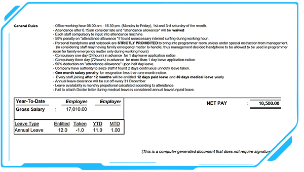 Payslip Generator